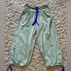 FP Movement by Free People Green Joggers with Blue Drawstring